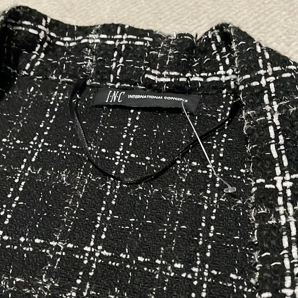 INC International Concepts Tweed Kimono Style Topper, One Size
